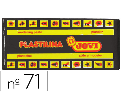 Barra 150g. plastilina Jovi 71 negro